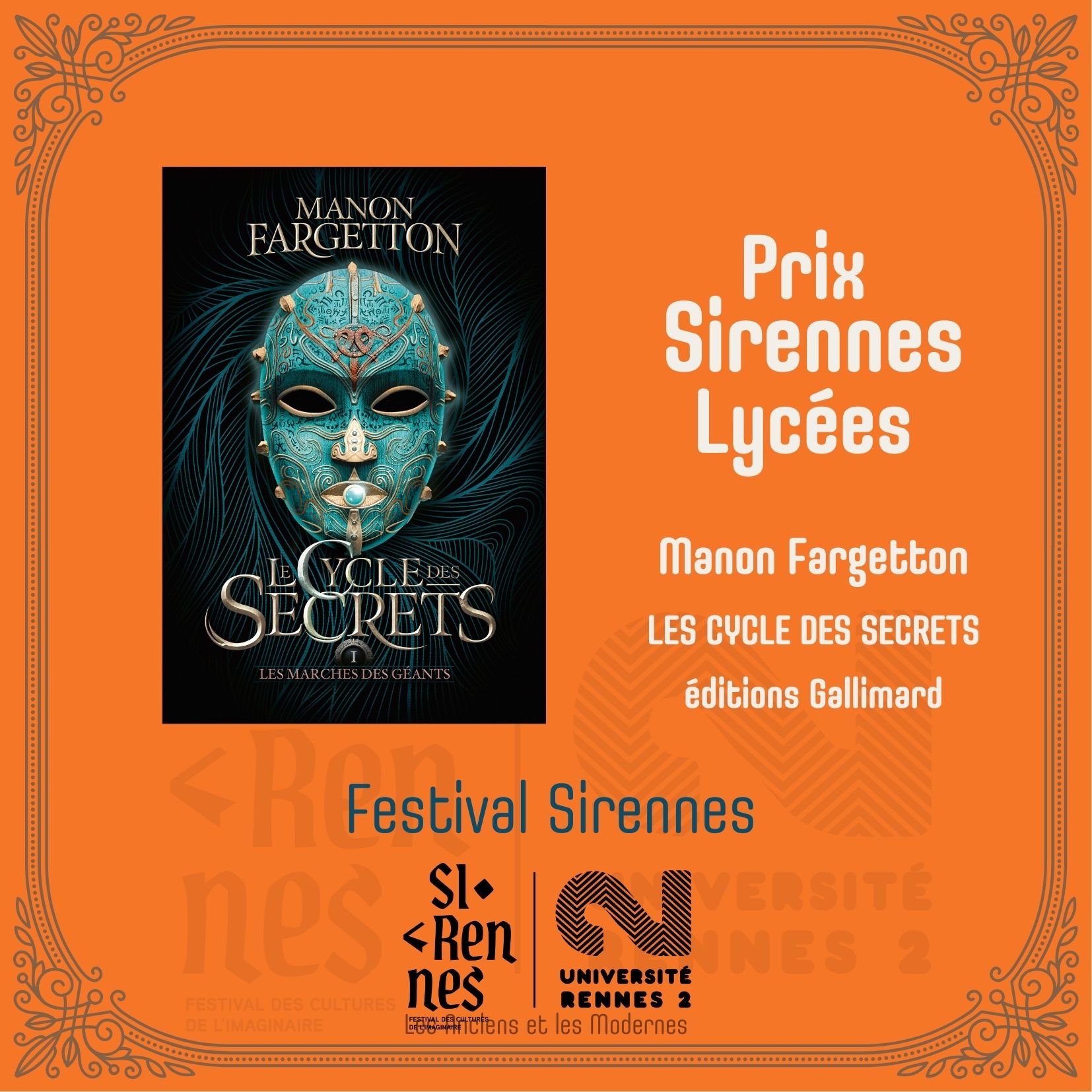 Les lauréats des prix du Festival Sirennes 2025 !